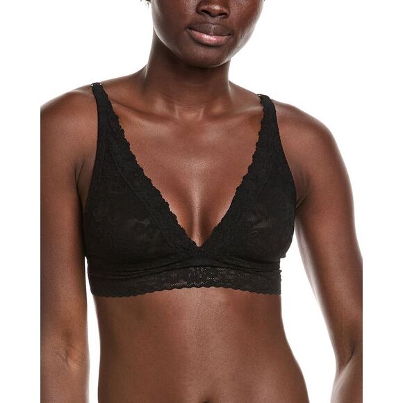 Journelle Womens  Lace Plunge Bralette, Black - Picture 1 of 3